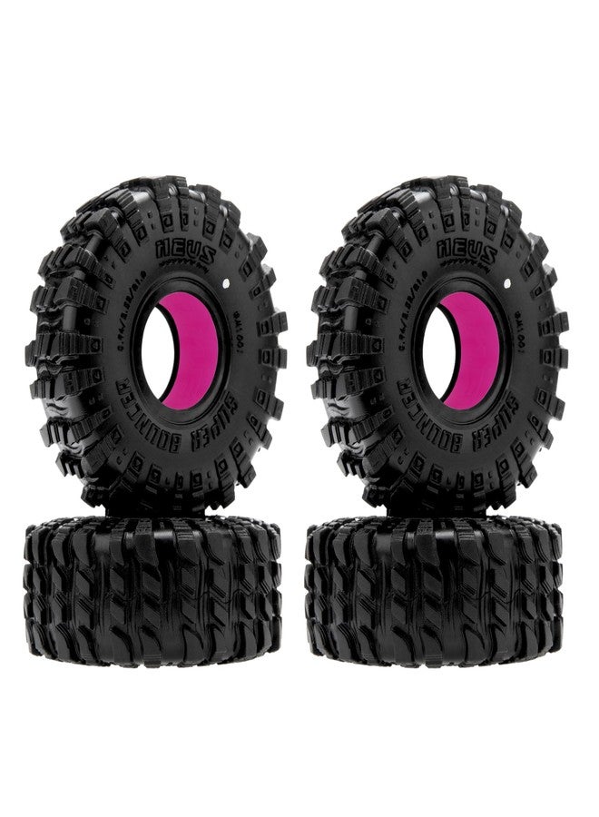 MEUS RACING إطارات MEUS RACING MS6 Super Bouncer Crawler مقاس 1.0 بوصة مع حشوات مطاطية سيليكونية فائقة النعومة لسيارات TRX4M SCX24 FCX24 AX24 1/24 1/18 RC Crawler - Image 1